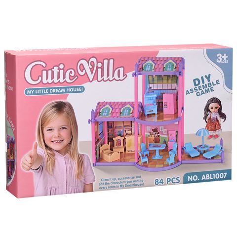 Игровой набор "Уютный домик", с куклой, в коробке